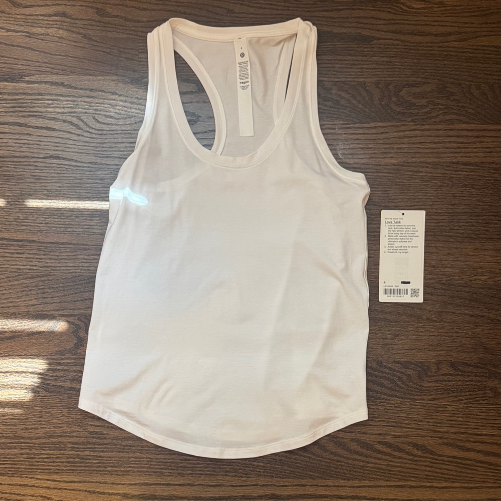 lululemon athletica White Tank Top